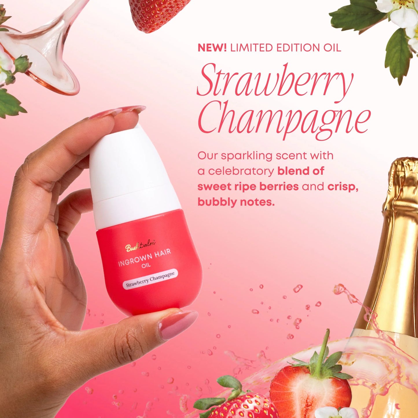 Limited Edition! Strawberry Champagne Ingrown Hair Oil